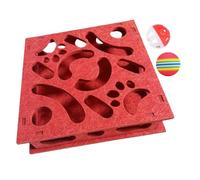 Générique Cat Puzzle Toy, Interactive Intelligence Maze, Sensory Stimulation Game, Bell and Ball Activity Toy, Sturdy Mental Enrichment Play for Training Kittens Seniors Indoor Outdoor Travel