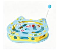 Générique Cat Puzzle Toy - Interactive Puzzle Box with Jingle Balls Teaser Cat Enrichment Toy for Indoor Play Training Behavior Stimulation Home Activity Puzzles Game