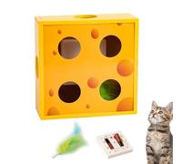 Générique Cat Puzzle Toys | Cat Treat Toy | Cat Enrichment Toys, Interactive Feather Toy for Cats, Automatic Interactive Cat Plaything with Mental Stimulation & Intelligent Sensors for Playful Cats