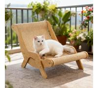 Générique Cat Recliner Scraper Board, 2 in 1 Cat Recliner Scratching Board ，Scratch Resistant & Low Lint, Fits Cats Up to 20 in Body Length, Tail Not Included (Large)