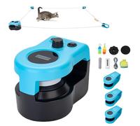 Générique Cat Running Wheel Interactive Cats Toy, Cat Wheel Exerciser for Indoor Cats, Running Wheels, Auto/Remote Control DIY Adjustable Speed Mouse Hunting Toy (1 pcs)
