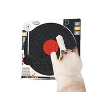 Générique Cat Scratching Board, Classic Record Scratch Pad for Kittens, Cardboard Cat Scratcher with Spring Swing Ball and Catnip for Indoor Cats, Cat Scratch Board Cat Toy