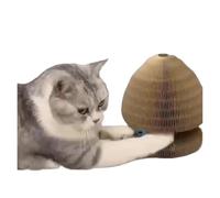 Générique Cat Scratching Board, Griffoir en Papier ondulé for Chat avec Balle, Pliable, for Faire Ses Griffes et stimuler l'activité des Chatons.,for Cats
