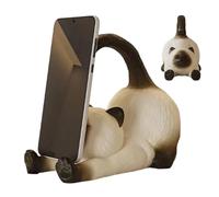 Générique Cat Shape Mobile Holder Decorative Desk Support Display Ornament
