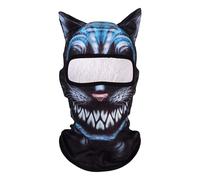 Générique Cat Shiesty Masquerades, Masquerades de ski animal - Protection du visage animal 3D respirant avec les oreilles,Vêtements faciaux de ski de chat pour amis, famille, voisins