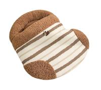 Générique Cat Sleeping Bag - Flannel, Plush Warm Nest with Raised Pillow Side for Security | Cat Tunnel Toy Indoor Outdoor Use for Home Corner Outdoor Napping Hiding