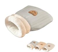 Générique Cat Sleeping Bag for Indoor Cats, Cat Winter Sleeping Bag, Cat Sleeping Bag, Cozy Fluffy Flannel Washable for Indoor Puppy and Kitten (Bear Gray, L)