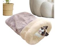 Générique Cat Sleeping Bag, Soft Plush Sleeping Bag for Pet, Warm Plush Cat Sack, Sleeping Bag Cave Bed, Kitten and Puppy Bed Cave Sleeping Bag, Cozy Pet Bed for Cats, Small Dogs, and Puppies