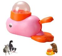 Générique Cat Slot Machine Treat Dispenser, Cat Treat Slot Machine, Interactive Duck Frenchie Toy, Dog Treats Dispenser Toy, for Pet Healthy Eating & IQ Training (Pink)