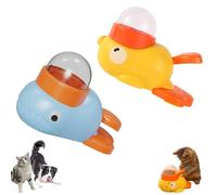 Générique Cat Slot Machine Treat Dispenser, Cat Treat Slot Machine, Interactive Duck Frenchie Toy, Dog Treats Dispenser Toy, for Pet Healthy Eating & IQ Training (2PCS)