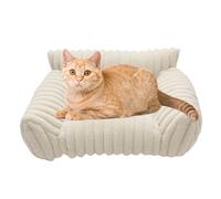 Générique Cat Sofa Bed, Plush Pet Couch, Chew-Proof Cat and Dog Lounger, Soft Washable Cushion Furniture, Cozy Raised Edge Design for Patio, Bedroom, Travel, Living Room, Car, Small Pet Rest Area