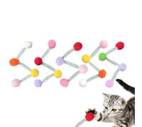Générique Cat Spring Toy - Interactive Play Accessory for Kittens and Indoor Cats | Flexible Coil Design with Enrichment Activity Feature, Entertainment Exercise Toy for Home Outdoor Daily Use, 20 cm
