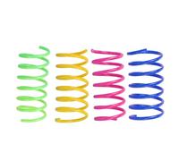 Générique Cat Spring Toys - Cat Coil Springs | 4pcs Colorful Springs Creative Toys | Cat Spring Toy | PP Coil Springs pour Chaton Animaux De Compagnie | Spirales Colorées pour Chatons pour Marquer
