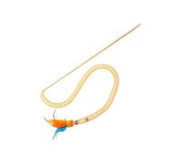 Générique Cat Stick Toy,Squeaky Teaser Wand with Feathers,Snake Shape Mesh Interactive Toys for Cats | for Play, Exercise, Hunting, Boredom, Entertainment
