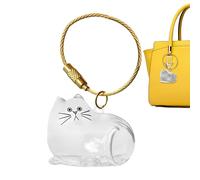 Générique Cat Storage Bottle Keynchain, Pet Cat Hoils Memorial Bottle Frouschain, Collection de récipients de Cheveux, Bouteille commémorative pour Animaux de Compagnie, Jouets de, Portable, étanche