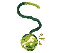 Générique Cat String Toy - Soft Colourful Hand-Woven Rope with Bell Inside | Interactive Play, Training Toy for Mental Stimulation, Scratching, Floor Play, Home Indoor, Travel Use