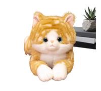Générique Cat Stuffed Animal - 50cm Realistic Lying Pose Plush Kitten | 19.6in Toy Doll Cushion | for Kids Girls Birthday Adult Stess Relief Bedroom Workplace Travel Car Interior
