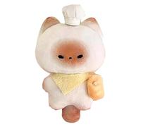 Générique Cat Stuffed Animal, Stuffed Steamed Bun Pets Dolls, Playful Versatile Small Soft Chef Bread Cat Plush, Cute Kitten Stuff Doll 4.72 inches for Schoolbag Purse