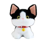 Générique Cat Stuffed Animals - Cartoon Bell Design Kitten Figure, Plush Cats for Kids, Girls, Boys, Adult, Pet Lover, Christmas, Birthday, Easter, Collection, Home Sofa Table Decoration