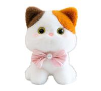 Générique Cat Stuffed Animals, Plush Cartoon Kitten Figures with Bell Design, Soft Plush Cats for Kids, Girls, Boys, Adults, Pet Lovers, Christmas, Birthday, Easter, Home Decor