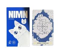 Générique Cat Tarot Deck - Feline Theme Fortune Tool, 78 Piece Full Set with Guide, Premium Glossy Cardstock, Spiritual Guidance Cards, Artistic Meditation Kit for Home Travel Party Reading