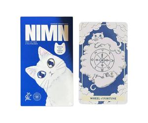 Générique Cat Tarot Deck - Feline Theme Fortune Tool, 78 Piece Full Set with Guide, Premium Glossy Cardstock, Spiritual Guidance Cards, Artistic Meditation Kit for Home Travel Party Reading