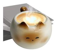 Générique Cat Tea Mug - 210 ml Cerramic Siamois Kitten Tea tasse, nouveauté de dynamique, gobelets à eau mignons, fournitures créatives pour la consommation de fêtes de vacances