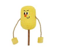 Générique Cat Teaser Toys, Corn COB Shape Catnip Midgets for Cats, Plush Kitten Stuffed Chew Stick, Teeth Cleaning Toy, Funny Hunting Toy, Interactive Cat for Chasing, 1 Pack, 15x6x7cm
