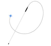 Générique Cat Teaser Wand, LED Interactive Toy, Funny Stick with Light Feature, Play Tool for Kittens, Pet Supply, Teaser for Indoor Exercise Boredom Enrichment Training Entertainment Home