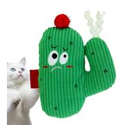 Générique Cat Teething Plush - Cat Plush Teething Toy | Bite Resistant Catnip Filled Soothing,Sound Kitten Interactive Chewer Soft Stuffed Animal for Indoor Home Exercise Training, Playtime