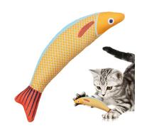 Générique Cat Teething Toy - Indoor Catnip Saury Fish Plush Biting Toy | 8.27x3.15inches Cat Kicking Toys, Interactive Catnip Crinkle Toys Suitable for Cats of All Breeds