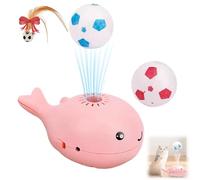 Générique Cat Toy Ball, Electric Floating Cat Toy Ball - Interactive Motion-Activated Whale Design, Silent Operation, Ideal for Indoor Cats & Kittens (Pink)