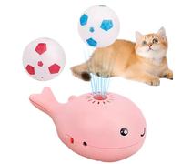 Générique Cat Toy Ball, Electric Whale Floating Ball Toy, Interactive Moving Soccer Design for Cats of All Breeds, Keeps Indoor Pets Engaged, Active and Entertained, 4.33x2.76x1.97 inch