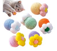 Générique Cat Toy Ball, Interactive Bell Toy, 1.97x3.15in Moving Hunting Chew, Authentic Play Ball, Soft Material for Small Breeds, Kitty, Indoor Cats, Pet Supplies, Fun Exercise
