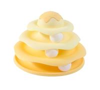 Générique Cat Toy Ball Spin Tower - Balles De pour De Platine avec Forme De Crème Glacée, 3 Niveaux De Chat Enrichissant pour Adultes Intérieurs Ennuyés, De Chat Interactifs pour L'ent