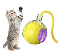 Générique Cat Toy Balls Indoor Cats, Automatic Rolling Puzzle Ball Rope, 2.24x2.24 inches, Rechargeable Interactive, Engaging Pet Toy for Small Medium Cats and Dogs (Multicolor)