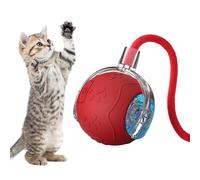 Générique Cat Toy Balls Indoor Cats, Automatic Rolling Puzzle Ball Rope, 2.24x2.24 inches, Rechargeable Interactive, Engaging Pet Toy for Small Medium Cats and Dogs (Multicolor)