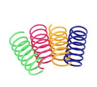 Générique Cat Toy - Cat Spring Toy | Spiral Springs Interactive Pet Toys | 4 Piece Colourful Kittens Duraable Sanding Spiral for Sweating, Biting, Hunting and Active Healthy Play
