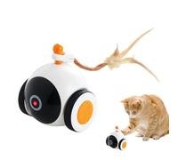 Générique Cat Toy - Interactive Cat Ball - Intelligent Rolling Ball - Automatic USB Rolling Sensor Ba.LL with Tail Pendant for Activity and Fitness | Fun for Indoor Cats of All Ages
