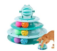 Générique Cat Toy ScooterballTurm, Interactive Cat Football Ball Interactive Rotary Toy pour Chats, drôle de Chaton de Puzzle pour l'intérieur et l'extérieur, Mental et Physique