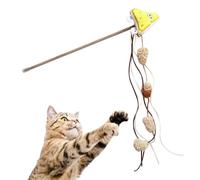 Générique Cat Toy Wand, Food Theme Cat Teaser, 0.06X12.6 inches Interactive Plush Catcher with Bell and Funny Exercise Tool, Reaction Training Aid for Kittens, Indoor Cats of All Breeds Size
