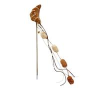 Générique Cat Toy Wand, Food Theme Teaser Stick, 12.6in Plush Bell Catcher, Interactive Play Trainer, Reflex Boosting Fun for Kittens, Cats, All Breeds, Outdoor Use, Animals