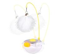 Générique Cat Toy Wand, Interactive Ball Toys, Pet Games Accessory, Training Tool for Scratching Hunting Simulation Exercise Mental Stimulation Indoor Outdoor Play Climbing Use, 3.54x2.56x6.3 inches