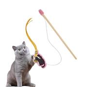 Générique Cat Toy Wand - Teaser Stick Pole Kitten Tassel Design, Indoor Playthings for Cats, Interactive Cat Toys | Stimulation Hunting Exercise Entertainment Play Indoor
