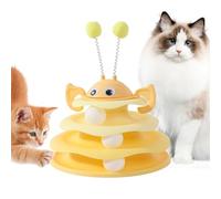 Générique Cat Toys | 3 Tier Tower Fun Ball | Colorful Balls Self Play Kitty Balll Toyz | Interactive Playthings for Kitten Enrichment Stimulation Exercise Boredom Chasing Hunting