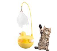 Générique Cat Toys, Interactive Kitten Toy, Detachable Feather Duck Toy, Lightweight Resin Stick for Batting and Chasing, Active Kittens, Puppies, Sturdy Construction, 3.54x9.84 inches