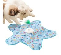 Générique Cat Toys Interactive, Star Shaped Cats Toys, Chew Proof Enrichment Toy, Training with Teething Relief for Hunting, Climbing, Boredom and Play, 24.41x24.41x2.68 inches, Blue