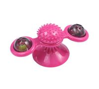 Générique Cat Toys, Suction Cup Cat Toy, 6.3x2.95in Compact LED Light Games, Authentic Fun Design, Interactive Turntable Spinner for Small Medium Large Cats Kitten Exercise