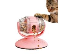 Générique Cat Treat Dispenser Toy - ABS, Interactive Rolling Slow Feeder, Toy Design | Beer Barrel Shape Adjustable Cat Food,for Kitten Enrichment Mental Stimulation Feeding Play Indoor Game