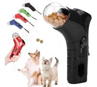 Générique Cat Treat Launcher Gun, Interactive Cat Treat Shooter Gun, Fun Handheld Cat Treat Dispenser Toy, Pet Treat Launcher & Dispenser, Cat Dog Exercise Toy (Black)